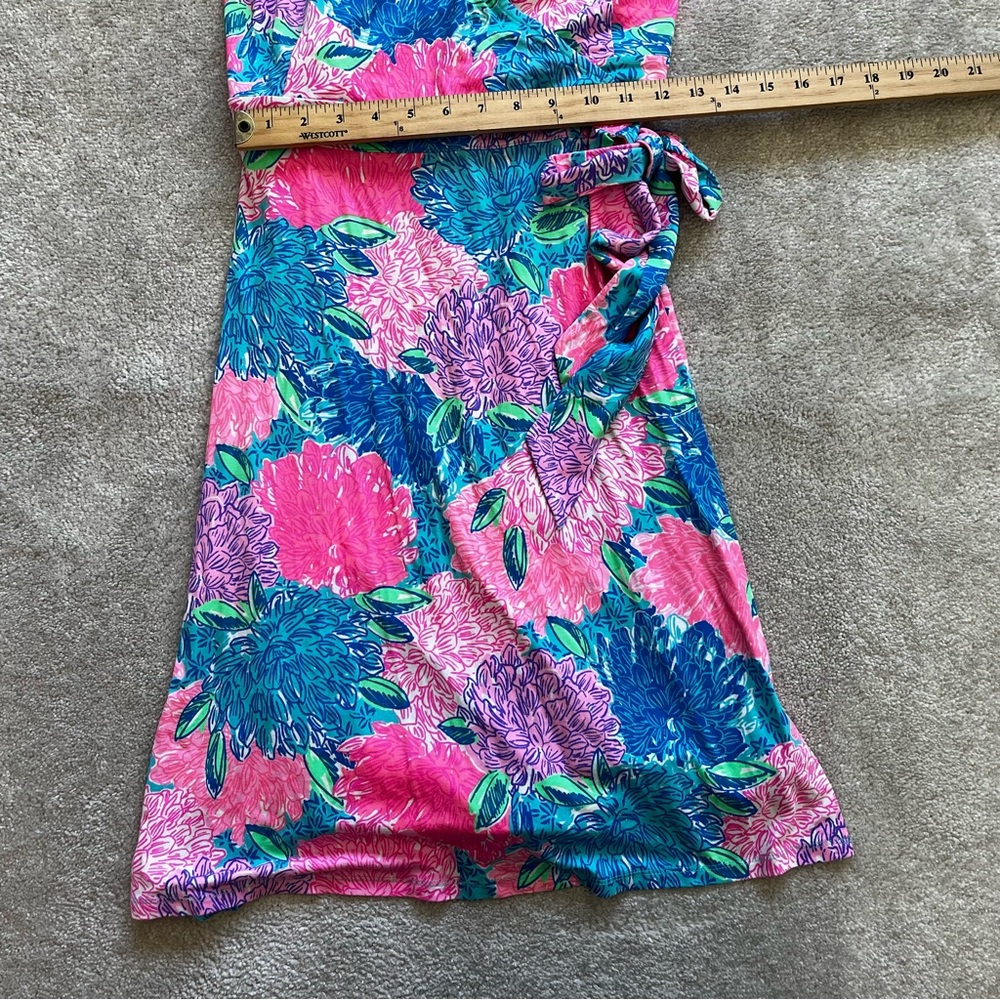 LILLY PULITZER Rosalinda Wrap Dress Size Small Vacation Beachy Feminine - Picture 8 of 11